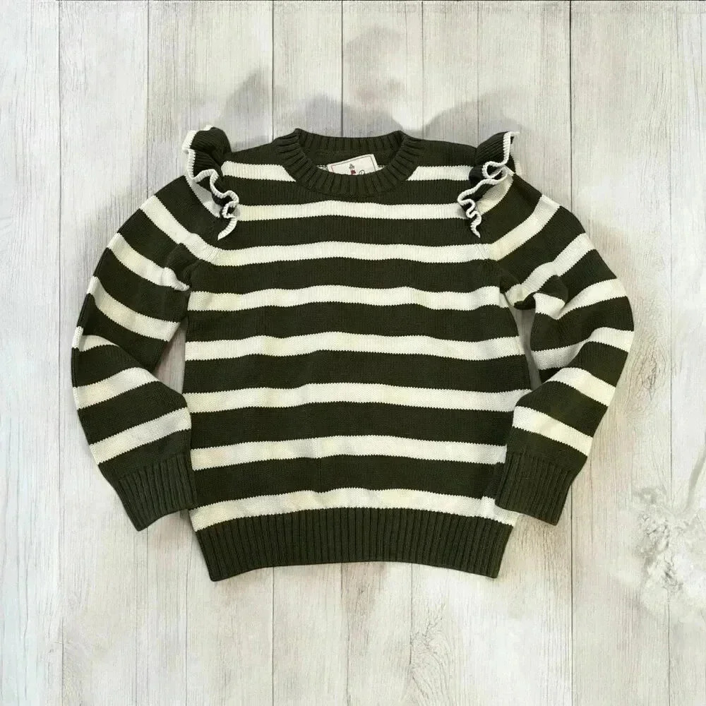 CLASSIC PREP Caroline Anderson Striped Girls Sweater Size 8